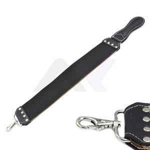 Lime à raser professionnelle en cuir PU de qualité supérieure, écologique, imperméable, à double sangle, pour rasoir droit, épilation - Product Image 1
