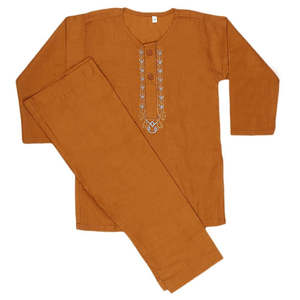 Ensemble Shalwar Qameez pour nouveau-nés garçons - Marron - Product Image 1