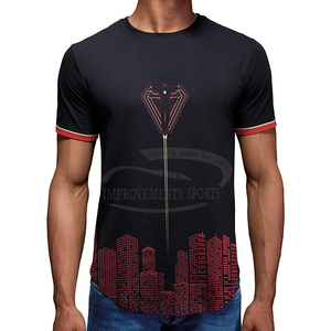 Haute qualité léger respirant haut tricoté surdimensionné Fitness haut de sport Pakistan personnalisé imprimé séchage rapide T-Shirt solide hommes - Product Image 2