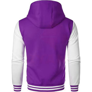 Chaquetas Varsity con Capucha para Hombre, Estilo Vintage, Alta Calidad, Clásicas, Tallas Grandes, Invierno, Frente Abierto, Personalizables, 100% Algodón, Suministro de Fábrica - Product Image 2