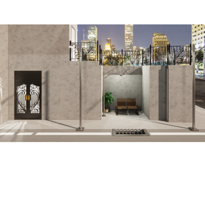 Portes d'entrée en fer forgé fabriquées à la main | Améliorer l'attrait des bordures avec des motifs solides, décoratifs et sécurisés - Product Image 6