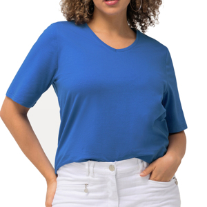 เสื้อยืดคอวีสำหรับผู้หญิงขนาดใหญ่พิเศษเปิดไหล่รับฤดูร้อนเสื้อยืดแขนสั้นคุณภาพสูงสำหรับผู้หญิง - Product Image 4