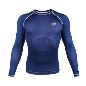 Mejor llegada MMA Rash Guard Fitness Wear MMA Rash Guard Spandex Poliéster MMA Rash Guard para la venta - Product Image 1