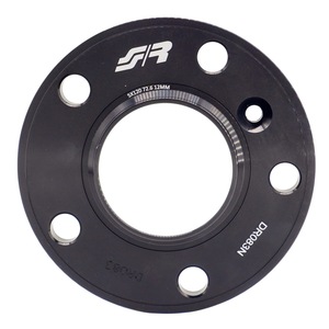 2 espaciadores de rueda negros de 12 mm 5x120 con centro de 72.6 y soporte para buje. - Product Image 2