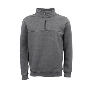 Sweat-shirt à col zippé personnalisé avec logo, col zippé mi-long, col rond, col zippé 1/4, unisexe, 100% coton, tricoté, doublé en polaire - Product Image 3