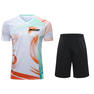 Uniforme de Pádel de alta calidad para hombre, tela elástica ligera transpirable con logotipo frontal, adecuado para juegos al aire libre y en interiores - Product Image 1
