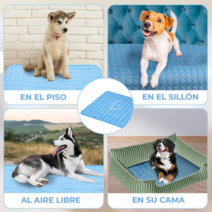 Portable and Washable Cooling <b>Pad</b> Mat for Dogs <b>Cats</b> Solid Fiber Pet Cooling Mat with Removable Cover Cool Down From the <b>Heat</b> - Product Image 4