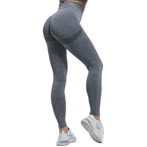 Leggings de sport sans coutures pour femmes, taille haute, effet push-up, en polyester, pour la gym et les occasions décontractées - Product Image 6