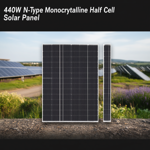 Panneau solaire monocristallin demi-cellule noir de type N 440W par Sunket New Energy - Product Image 3