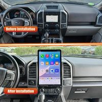 Autoradio vidéo DVD Aucar 16,8 pouces Android 13 de style Tesla pour Ford F150 Raptor 2015-2020, navigation GPS, unité principale stéréo
