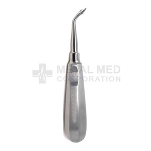 Elevador Dental Manual de Acero Inoxidable Metal Med Corporation MM-280825-5 Certificado CE Clase II Instrumento de 3 Mandíbulas Moleteado - Product Image 3