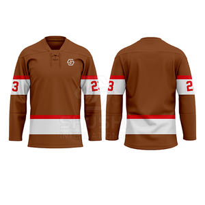 Jersey de Hockey sobre Hielo para Hombre, Personalizado con Logotipo, Color Personalizado, Impermeable, Transpirable, 100% Poliéster, Tallas Grandes, Precio Razonable, MOQ Bajo, para Venta en Línea - Product Image 3