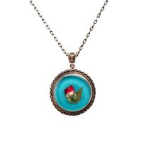 Collier artisanal vintage MEVLANA Ebrulu Derviche tourbillonnant en résine, Cevsen Allah Muhammad Islamique Ramadan Moubarak Populaire