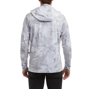 Sudadera con capucha de pesca de fibra de bambú con logotipo de fábrica personalizable UPF50 + UV Soft Quick Dry Performance Sublimation Printed Set - Product Image 3