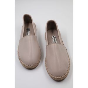 Scarpe Casual da donna in pelle Beige 4019