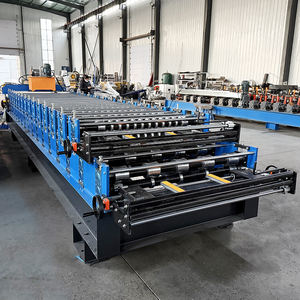 Machine à double couche pour tôles de toiture trapézoïdales ondulées TR5 836/840, haute productivité, populaire en République Dominicaine, avec moteur et boîte de vitesses PLC - Product Image 4