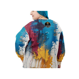 Felpa Unisex Chroma Wave con stile Streetwear nuovo arrivo - Product Image 6