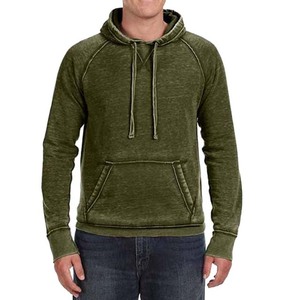 Vente en gros Meilleure vente 100% coton Logo personnalisé OEM Designer Hoodies Hommes Pull Over Hoodie Streetwear Acid Wash Basics - Product Image 4
