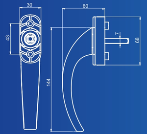 Manija de ventana Porto Acoustic - Product Image 2
