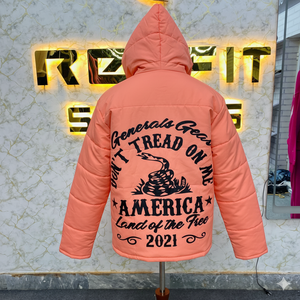 แจ็กเก็ตขนเป็ดสีเหลืองสำหรับผู้ชายแจ็กเก็ตขนเป็ดผ้าไนลอนโพลีเอสเตอร์แนวไฮสตรีทสำหรับผู้ชาย - Product Image 4