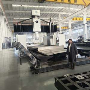 Centro de Mecanizado Vertical CNC de Doble Columna DVF6052 con Husillo BT40 Controlado por GSK, Cabezal de Fresado de 5 Ejes y Cambio Automático de Herramienta - Product Image 1