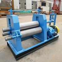 Machine à rouler les tôles en acier à 3 rouleaux, équipement de pliage de tôles de fer