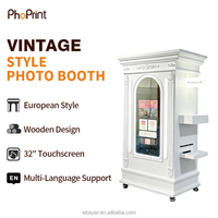 Photomaton portable Magic Mirror avec écran tactile 32 pouces et support pour événements