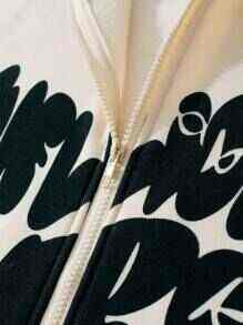 Sudadera con Capucha de Forro Polar con Cremallera Completa y Logotipo Personalizado, Ropa Urbana Gruesa, 100% Algodón, Resistente al Viento, Impermeable, Transpirable, para Hombre, Invierno - Product Image 6