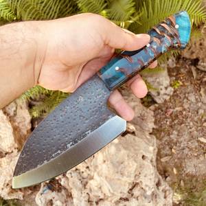 Cuchillo de Cocina Hecho a Mano de Acero al Carbono con Mango de Resina, Ambidiestro, Moderno, Duradero, Apto para Lavavajillas, Personalizable, Cuchillos Industriales OEM - Product Image 6