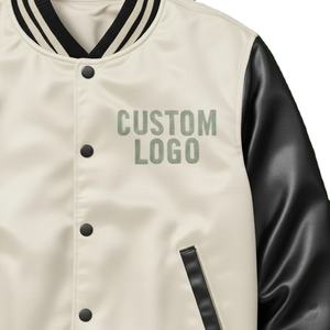 Veste universitaire personnalisée unisexe, veste bomber Letterman avec logo personnalisé, veste de baseball streetwear unisexe - Product Image 3