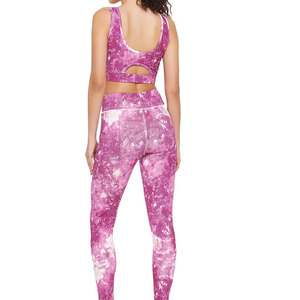 Latest Design Sportswear Women Sublimation <b>Yoga</b> <b>Set</b> Wholesale Cheap Price Women Sublimation <b>Yoga</b> <b>Set</b> Made In Pakistan - Product Image 4