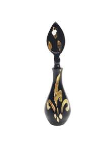 ที่ใส่เครื่องสำอางแบบอิสลามสมัยใหม่ โคห์ล ซูร์มา ดานี สีดำ ทองเหลืองเคลือบทอง ที่ใส่อายไลเนอร์ ของตกแต่งเครื่องสำอาง วัสดุโลหะ - Product Image 2