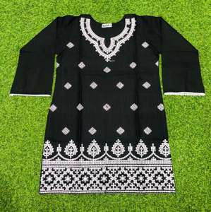 Últimas mujeres Kurti en venta al por mayor señoras pakistaníes Kurti señoras de alta calidad invierno Doria algodón Top cosas de invierno - Product Image 6