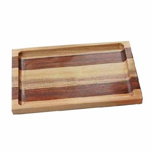 ถาดเสิร์ฟทำจากไม้ทรงสี่เหลี่ยมผืนผ้า15x10x1ถาดสำหรับเครื่องดื่มชาอาหารว่างสำหรับมื้อค่ำ-ใช้ในบ้านและร้านอาหาร - Product Image 6