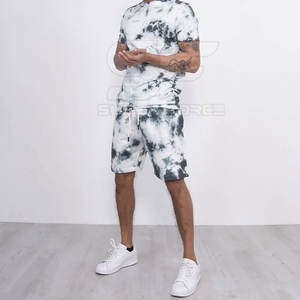 Ensemble t-shirt et short pour hommes Style classique pour l'entraînement au gymnase et la mode estivale Ensemble t-shirt et short pour hommes respirants - Product Image 2