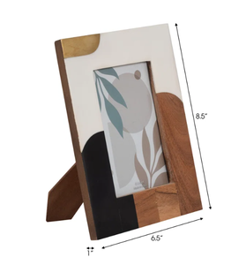 Cadre photo artisanal en bois de résine d'os fait à la main avec finition experte et poli à la main pour mettre en valeur vos précieux souvenirs - Product Image 4