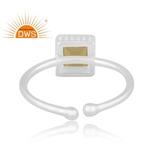 Anillo ajustable de piedras preciosas de peridoto Natural de plata de ley fina de la mejor calidad, joyería personalizada para mujer, regalo para ella - Product Image 4