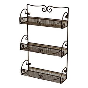 Stylish iron <b>spice</b> <b>rack</b> for kitchen <b>wall</b> display offering functional elegance and storage for seasoning containers - Product Image 5