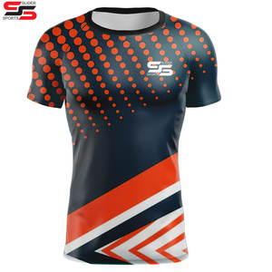 Chemise de compression personnalisée à manches courtes Logo de surf Mma Bjj Rashguards Jiu Jitsu sublimés Concevez votre propre Rash Guard personnalisé - Product Image 3
