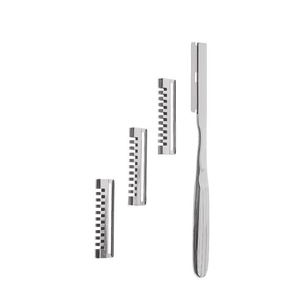 Juego de cuchillos para injertos de piel con 3 cuchillas, punta recta y eje, instrumentos ortopédicos manuales para cirugía plástica - Product Image 2