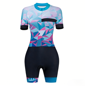 Combinaison de cyclisme personnalisée sur mesure en gros avec impression par sublimation, séchage rapide, avec short rembourré pour les équipes professionnelles et les événements de club - Product Image 1