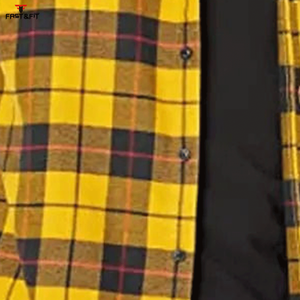 New Design Solid <b>Flannel</b> Casual <b>Shirt</b> Custom Logo Long Sleeved Heavy Weight Knitted Breathable Quick Dry Available Wholesale - Product Image 3