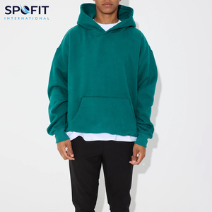 High Quality OEM <b>Plain</b> Dyed Heavyweight Fleece 100% Cotton Logo Printed Oversize Custom Unisex Men Winter <b>Hoodie</b> - Product Image 2