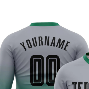 Smooth Gradient <b>Long</b> Sleeve Soccer Jersey Football Athletic Shirt Breathable Quick Dry Performance <b>Match</b> Training Uniform Men - Product Image 5