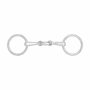 Bridon à double articulation en acier inoxydable de haute qualité pour une conduite sûre, avec logo personnalisable, pour l'équitation - Product Image 2