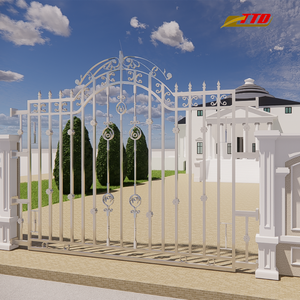 Conception de porte en fer forgé pour l'extérieur fabriquée au Vietnam avec 100% ingrédients et options de finition personnalisées décoratives - Product Image 2