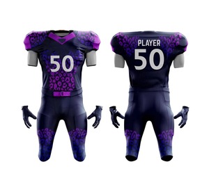 Uniforme de Fútbol Americano para Equipo Profesional, Impreso, Cómodo, de Secado Rápido, Transpirable, Ropa Deportiva Unisex, 100% Poliéster - Product Image 4