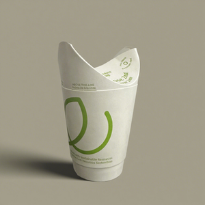 แก้วกระดาษคราฟท์พับได้ลายผีเสื้อ ขนาดตามสั่ง สำหรับเครื่องดื่มร้อน ไม่มีฝา ดื่มง่าย - Product Image 6