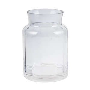 7.8'' <b>Smoked</b> Gray <b>Glass</b> <b>Vase</b> Elegant Crystal <b>Vase</b> for Home Decor - Product Image 1