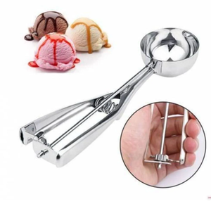 Cuillère à glace en acier inoxydable pour servir des biscuits, de la halva et des desserts - Product Image 1
